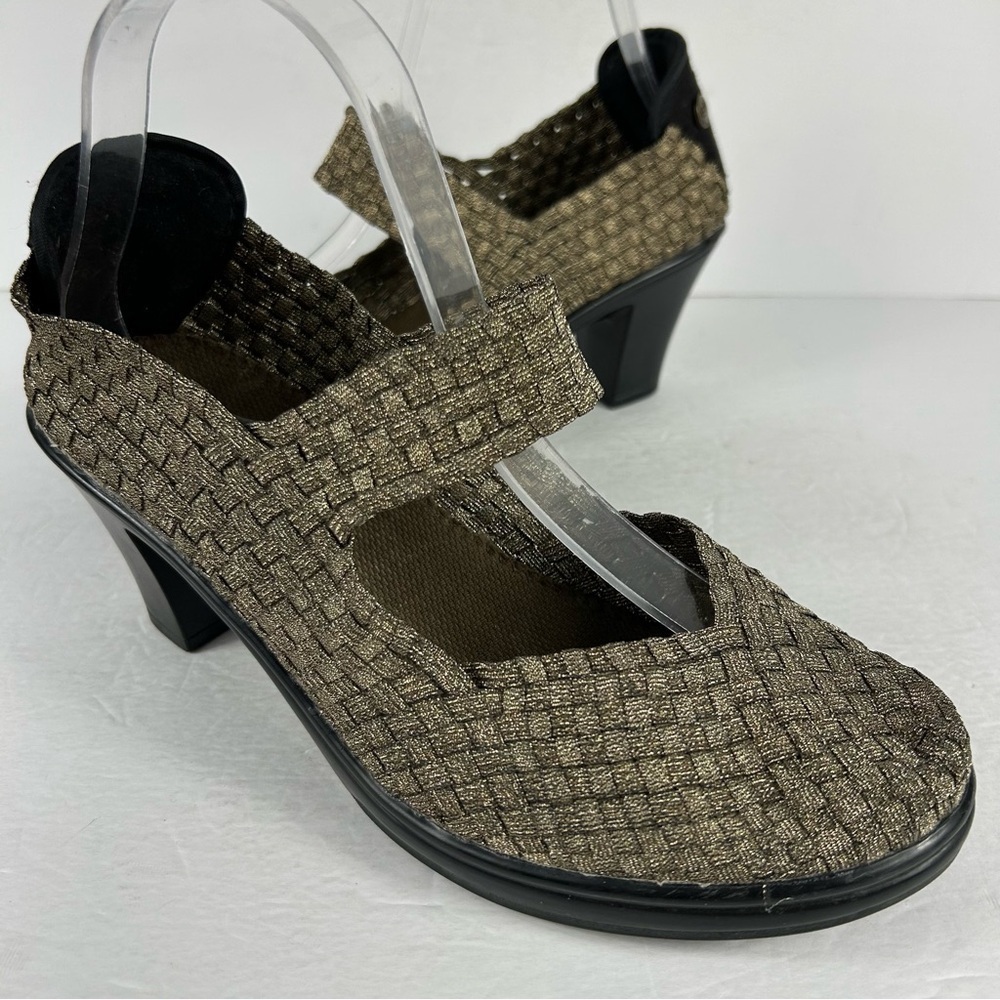 bernie mev. Women's Woven Heels in Brown
